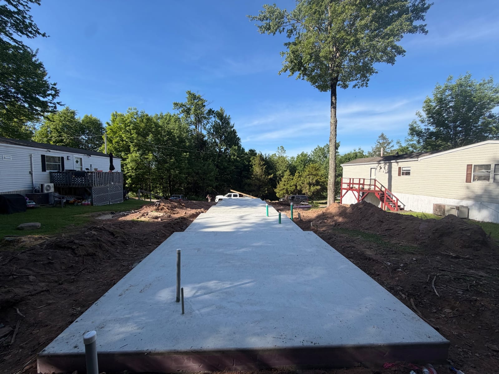 Slab poured and floated by Legacy Concrete, Poughkeepsie