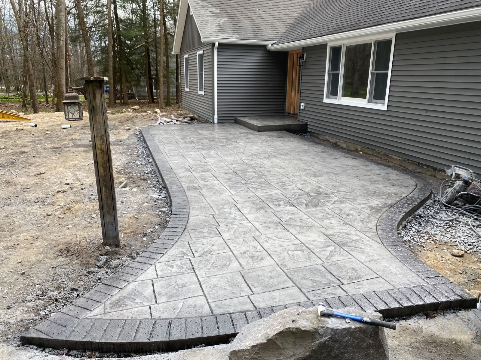 Stamped by Legacy Concrete in Poughkeepsie, New York